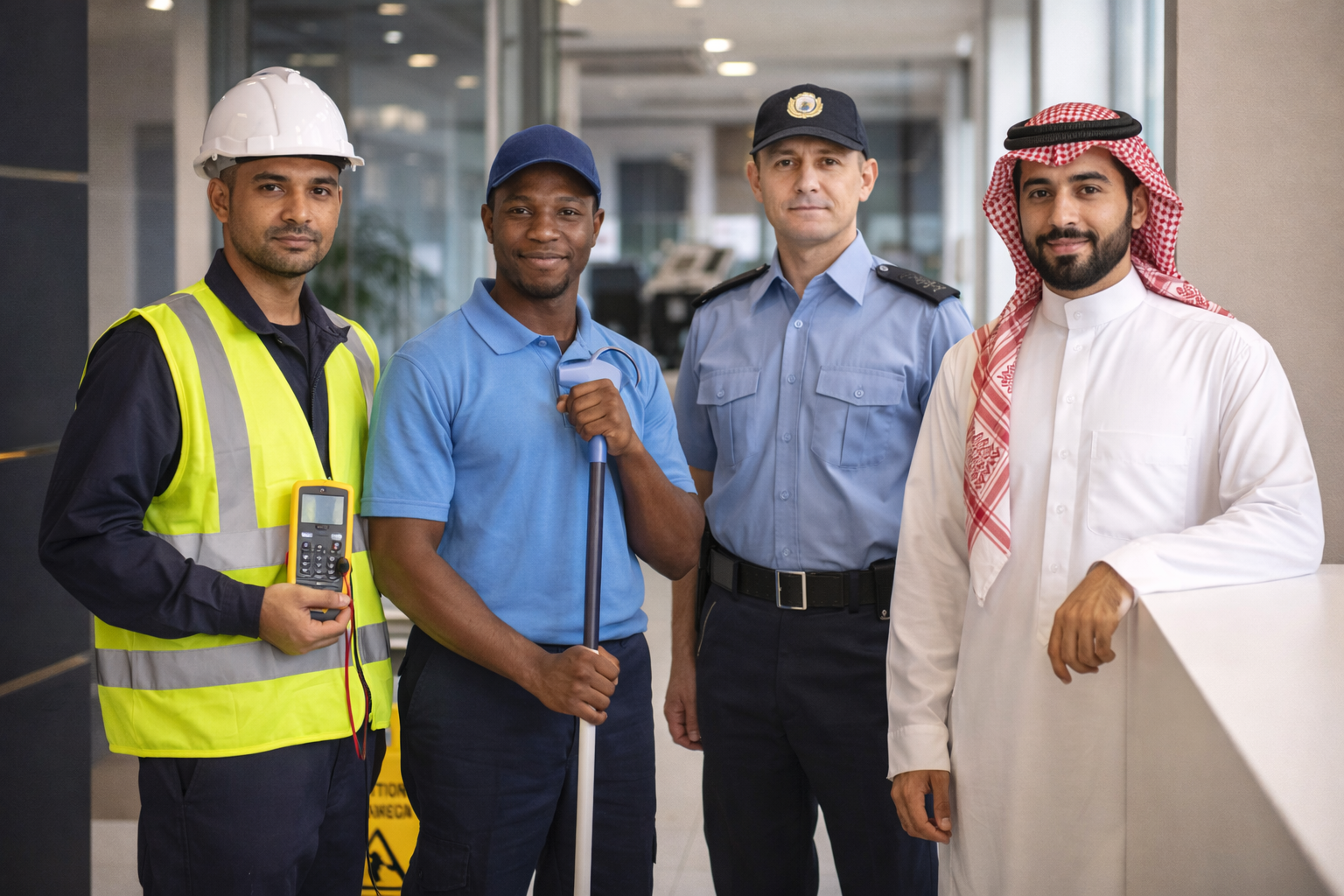 Facilities management service team supporting critical environments