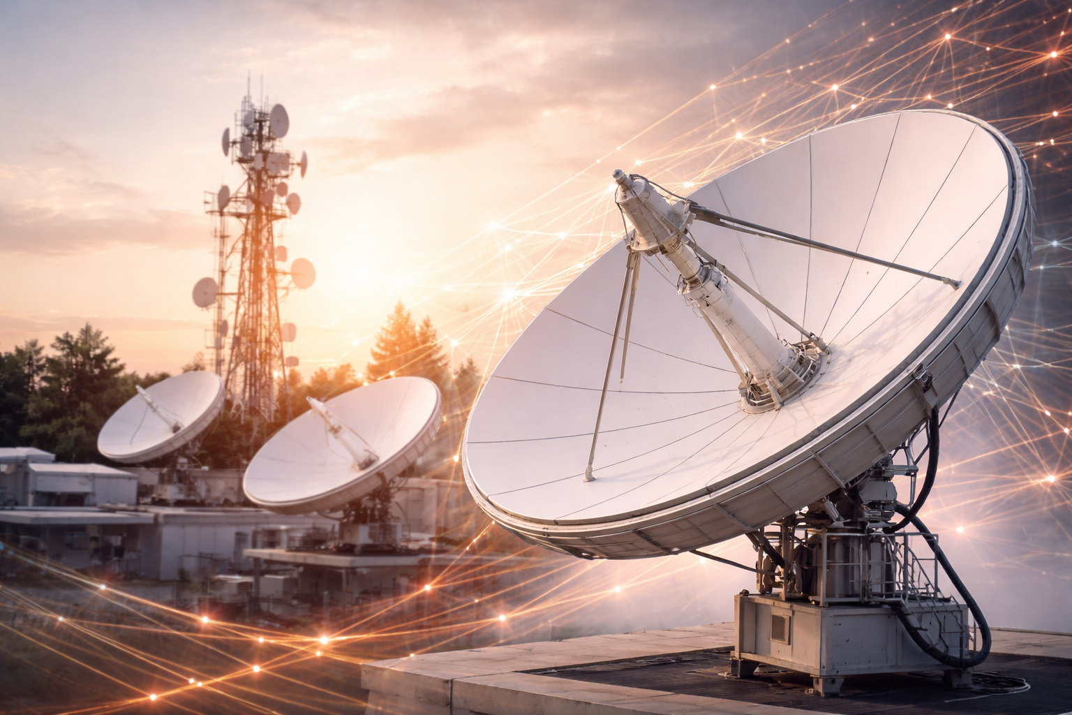 VSAT connectivity service infrastructure
